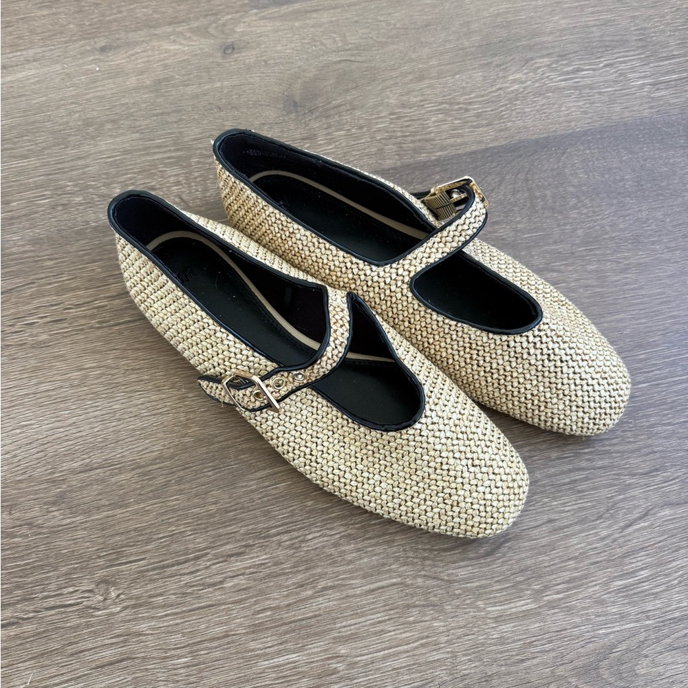 H&M Tan Mary Jane Flats